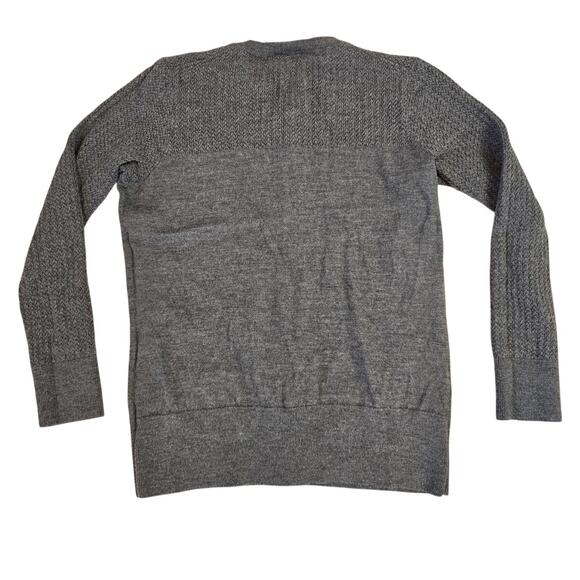 Pendleton Gray Merino Wool Cardigan Sweater Size M Button Front Classic - Picture 2 of 4